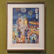 Load image into Gallery viewer, Summer Festival' Giclee Print in Wooden frame- Jed Henry