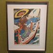 Load image into Gallery viewer, 'Bat Luck' print in wooden frame - Moira Hahn
