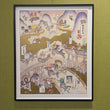 Load image into Gallery viewer, Rickshaw Rush' Gold Foil Print in black frame - Jed Henry