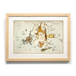 Load image into Gallery viewer, Astronomy engravings in hardwood Frame
